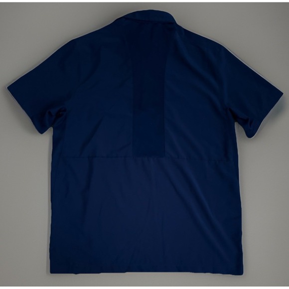 Nashville Predators Adidas Short Sleeve Polo Shirt Blue NHL Logo Large JBHS - Picture 2 of 11